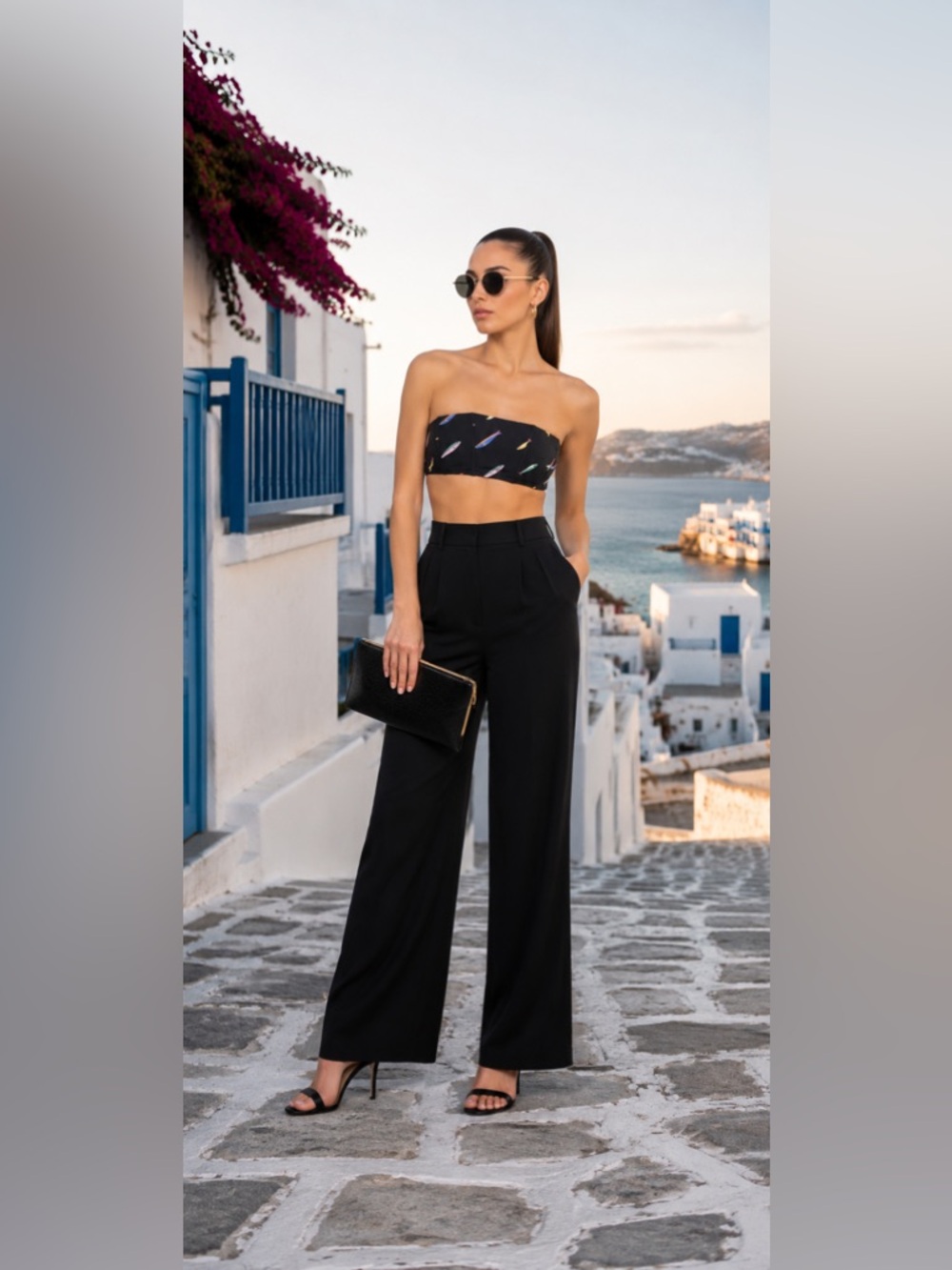 Staud Mala Bikini Top -pop sardines NWT